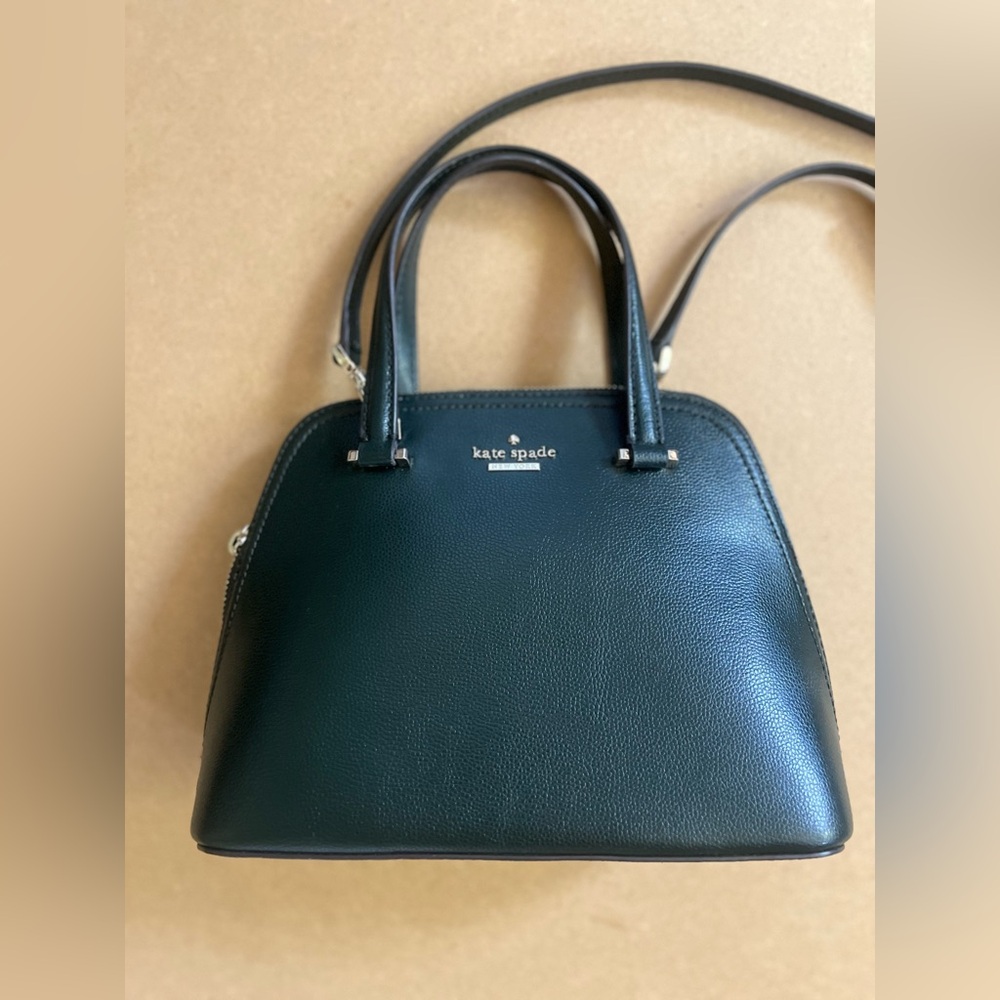 NWOT Kate Spade Dark Green Leather Handbag/ Crossbody